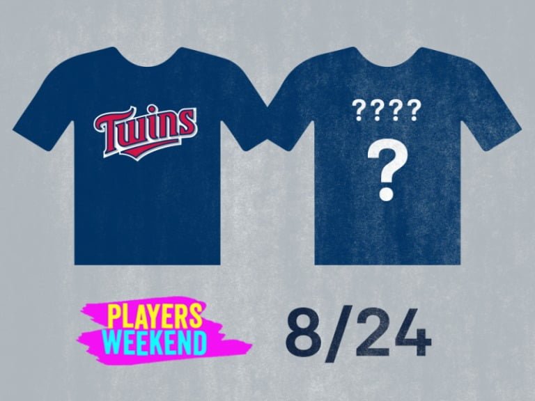 August 24, 2018 Minnesota Twins – Players Weekend Mystery Nickname T-Shirts