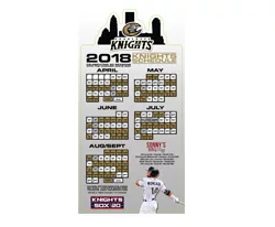 Charlotte Knights 2018 Magnet Schedule 4-12-2018