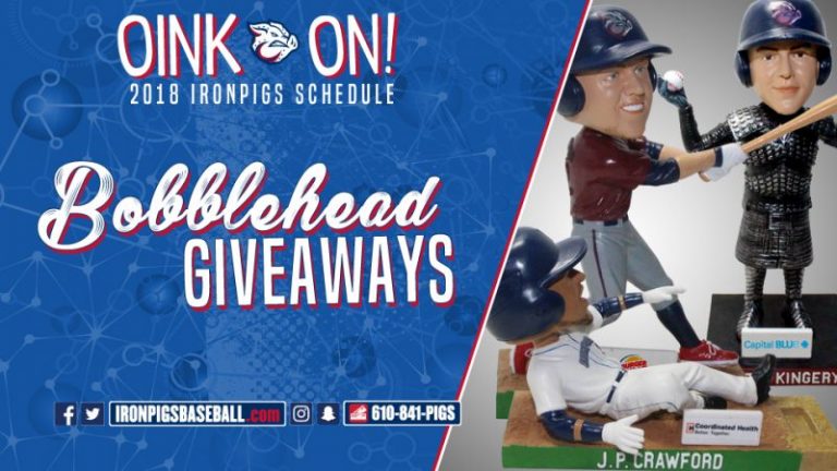 Lehigh Valley IronPigs 2018 Promotional Stadium Giveaways