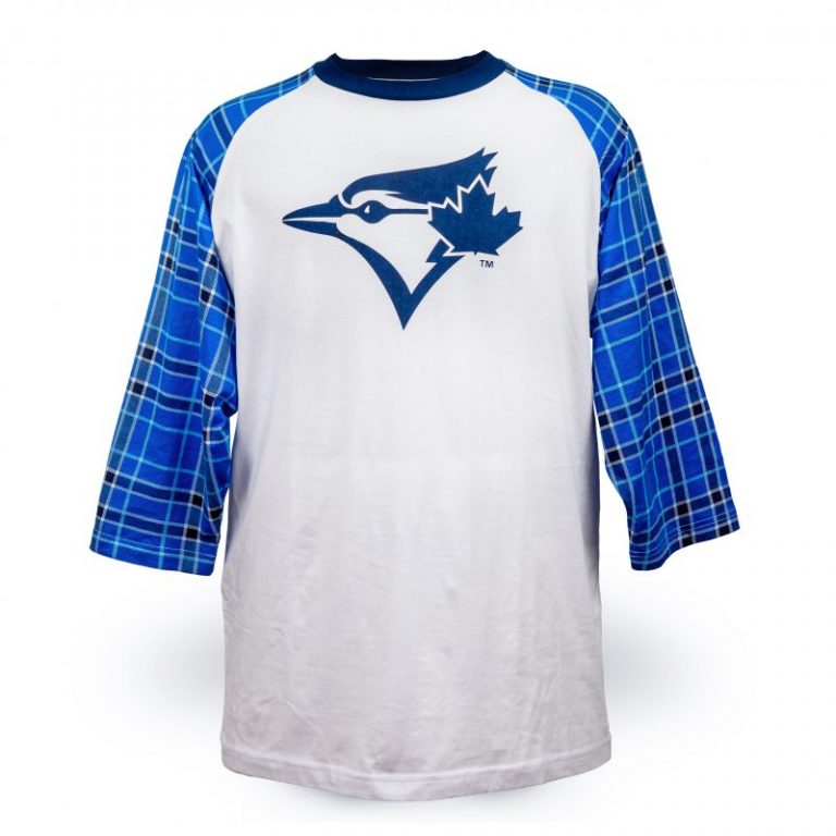 April 28, 2018 Toronto Blue Jays – Blue Jays Plaid Raglan