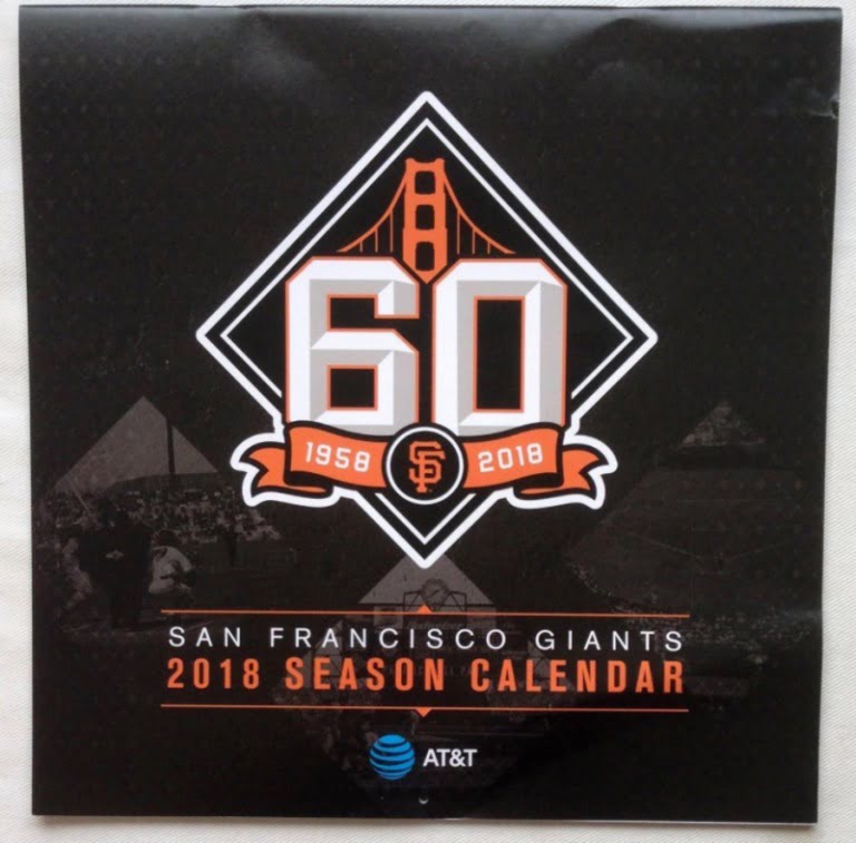 April 3, 2018 San Francisco Giants – Opening Day Calendar