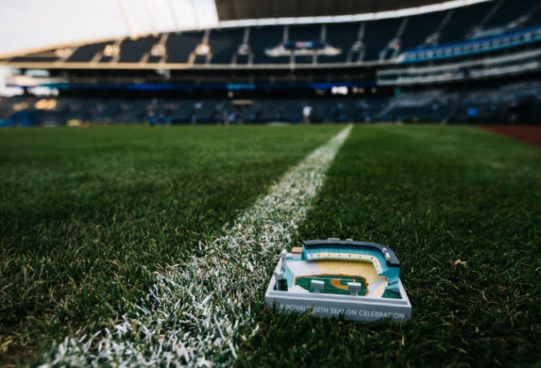 April 14, 2018 Kansas City Royals – Municipal Stadium Replica