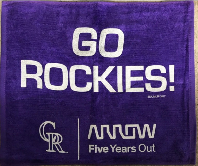 April 6, 2018 Colorado Rockies – Rally Towel