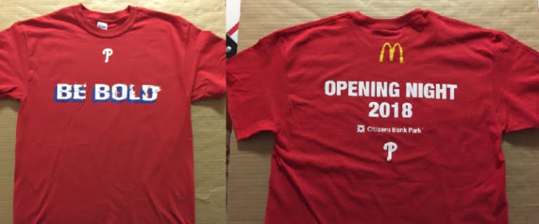 April 7, 2018 Philadelphia Phillies – Opening Night T-Shirt