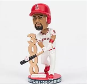 BOBBLEHED PUJOLS 3000 HITS フィギュア ANGELS 2) Albert Pujols Bobbleheads 3000 Hits + 600 HR LA Angeles