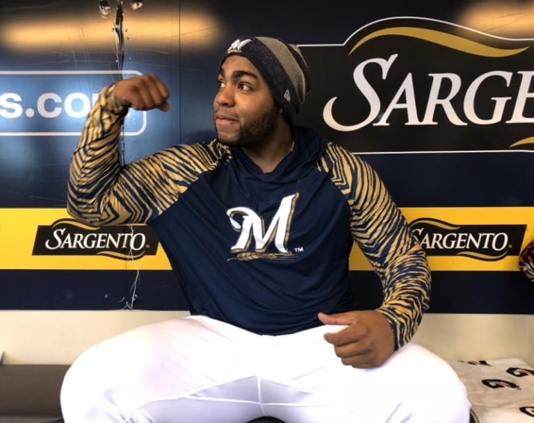 May 26, 2018 Milwaukee Brewers – Brewers Zubaz-print lightweight hoodie