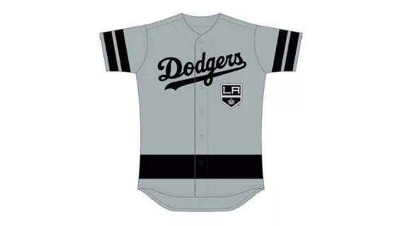 August 25, 2018 Los Angeles Dodgers - LA Kings Night Jersey