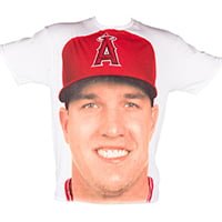 mike trout jersey giveaway