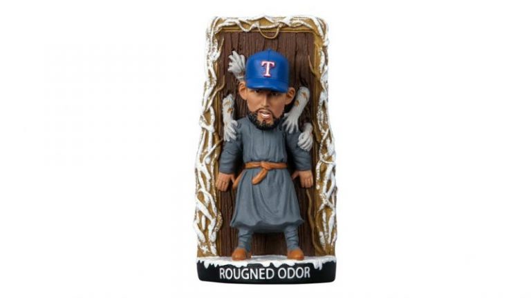 September 17, 2018 Texas Rangers – Roughed Odor Bobblehead