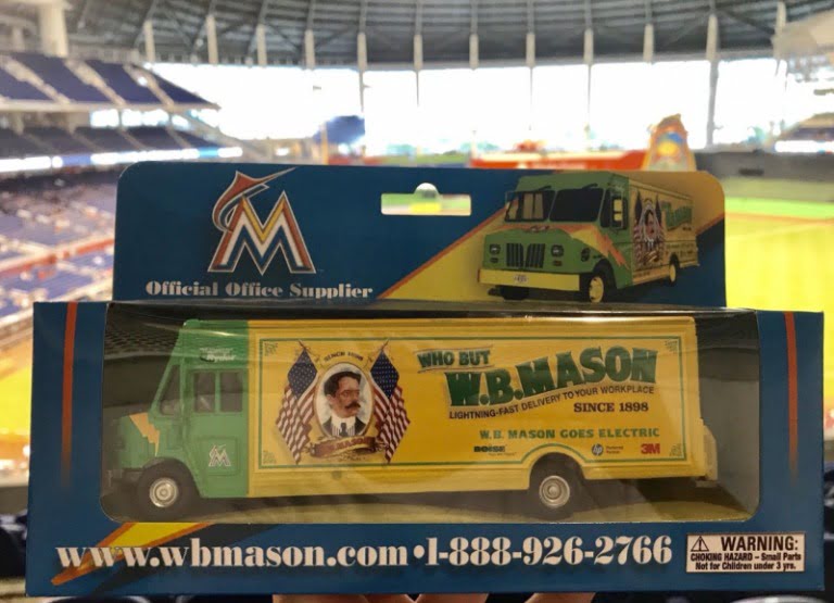 July 28, 2018 Miami Marlins – WB Mason Giveaway Truck & Marlins Pullover