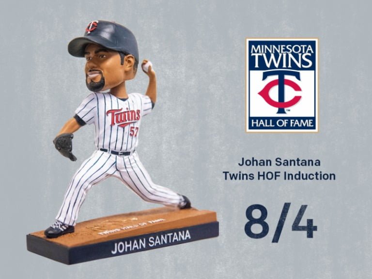 August 4, 2018 Minnesota Twins – Johan Santana HOF Bobblehead
