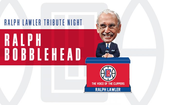 April 10, 2019 Los Angeles Clippers – RALPH LAWLER BOBBLEHEAD