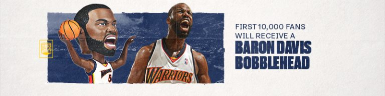 February 12, 2019 Golden State Warriors – Baron Davis Limited Edition Bobblehead
