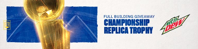 November 5, 2018 Golden State Warriors – Championship replica mini-trophy