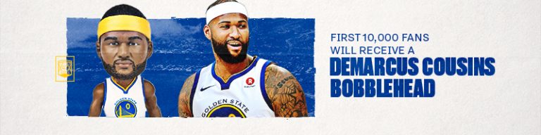 December 12, 2018 Golden State Warriors – Demarcus Cousins Limited Edition Bobblehead