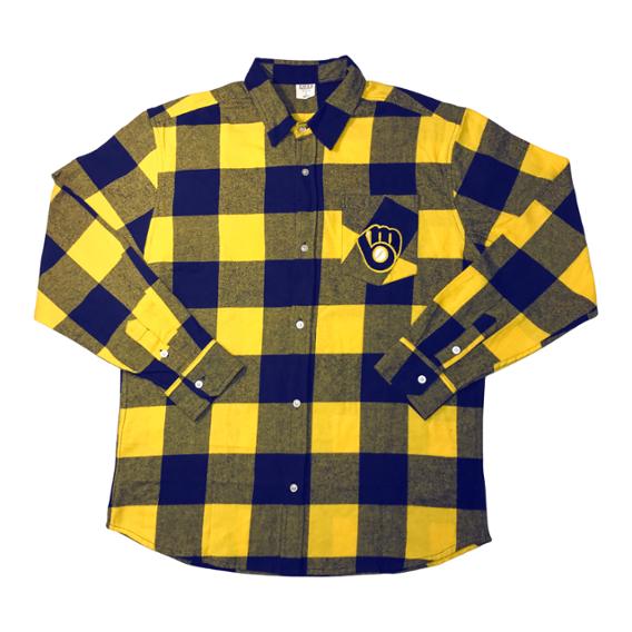 brewers flannel shirt