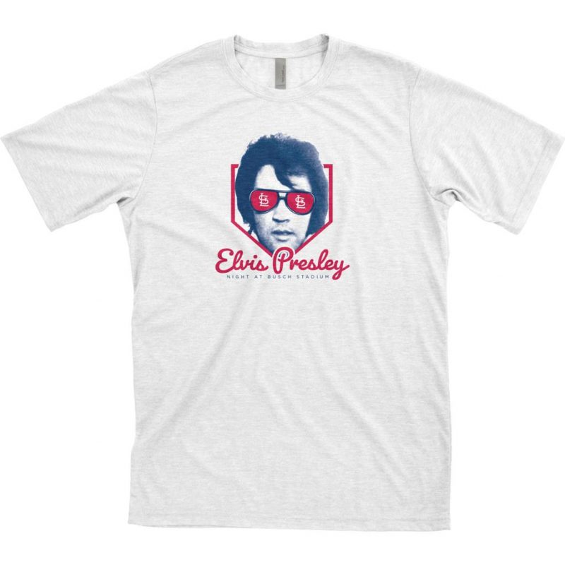St Louis Cardinals Elvis Presley T-Shirt Size XL SGA 7/12/19 Theme Nite 