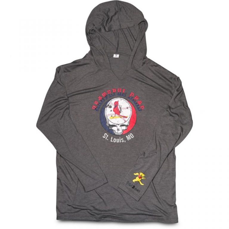 May 10, 2019 St Louis Cardinals – Grateful Dead lightweight hooded pullover
