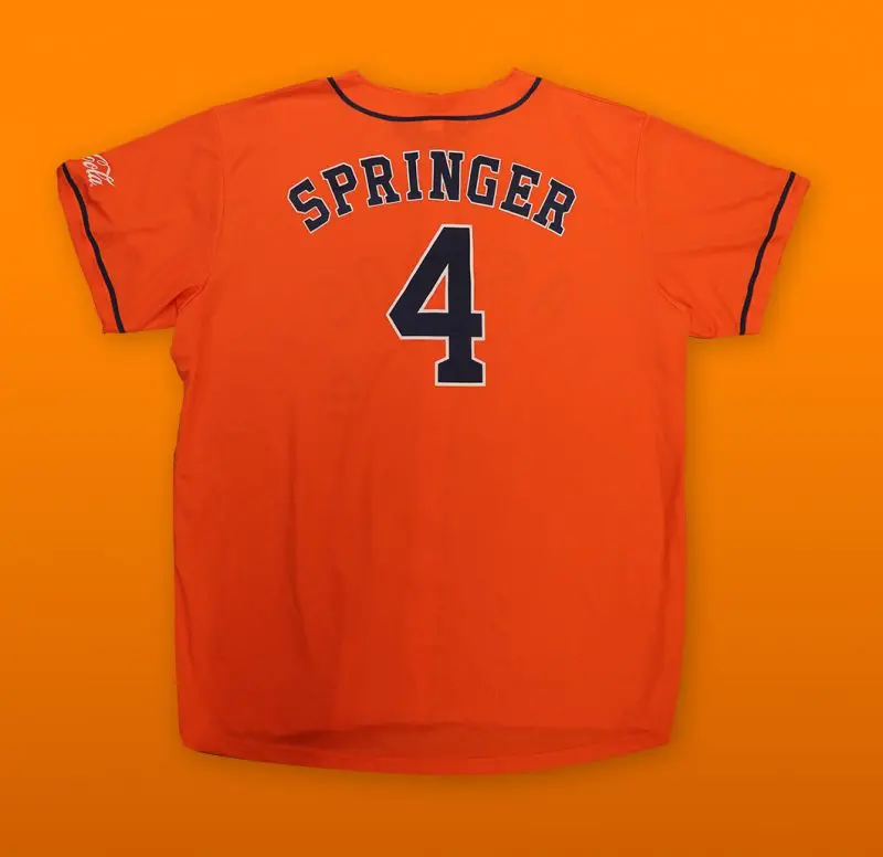 April 22, 2019 Houston Astros - George Springer Replica Orange Jersey -  Stadium Giveaway Exchange