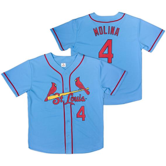April 28, 2019 St Louis Cardinals - Kids Road Alternate Yadier Molina Jersey - Stadium Giveaway ...