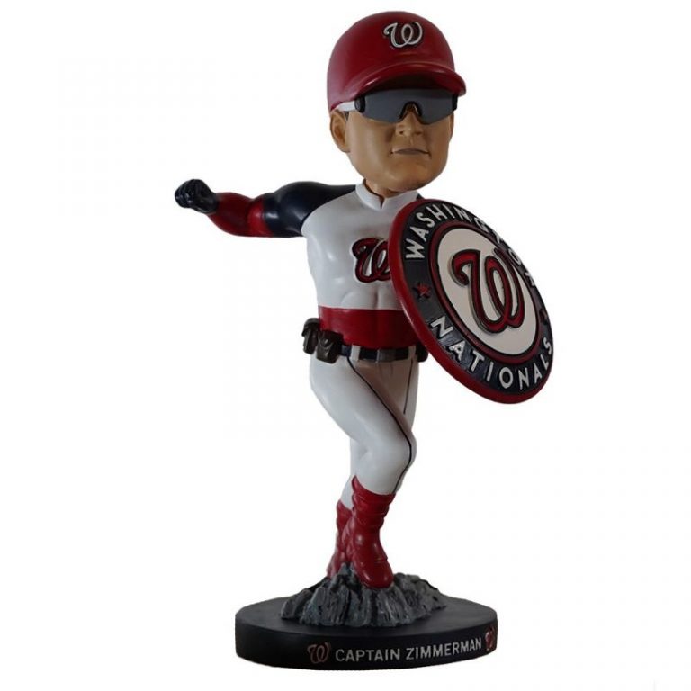 May 25, 2019 Washington Nationals – Captain Zimmerman Bobblehead