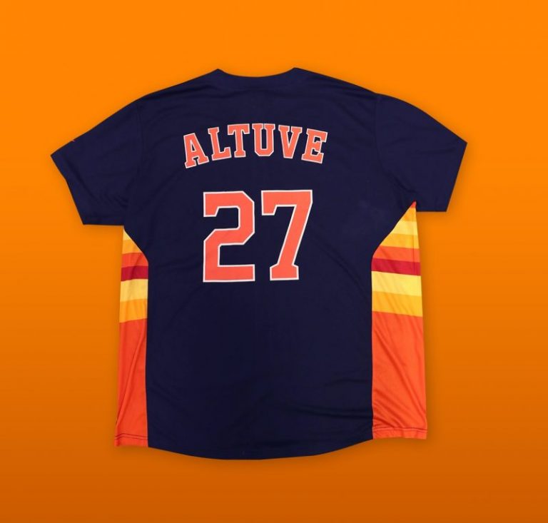 June 8, 2019 Houston Astros – Jose Altuve Replica Navy Jersey
