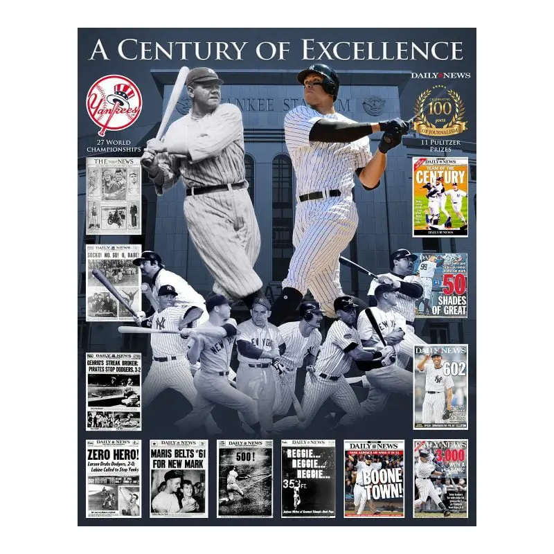 100th Anniversary Commemorative Yankees Poster