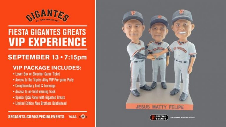September 13, 2019 San Francisco Giants – Alou Brothers Bobblehead