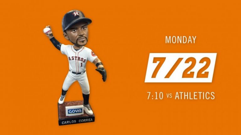 July 22, 2019 Houston Astros – Carlos Correa Bobblehead
