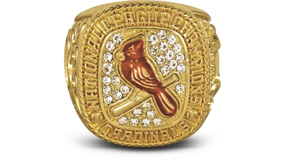 1942 St.Louis Cardinals World Series Replica Ring SGA--NIB ( Edward Jones)