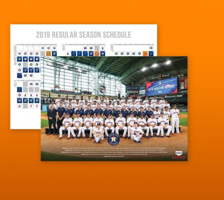 September 22, 2019 Houston Astros – Team Poster
