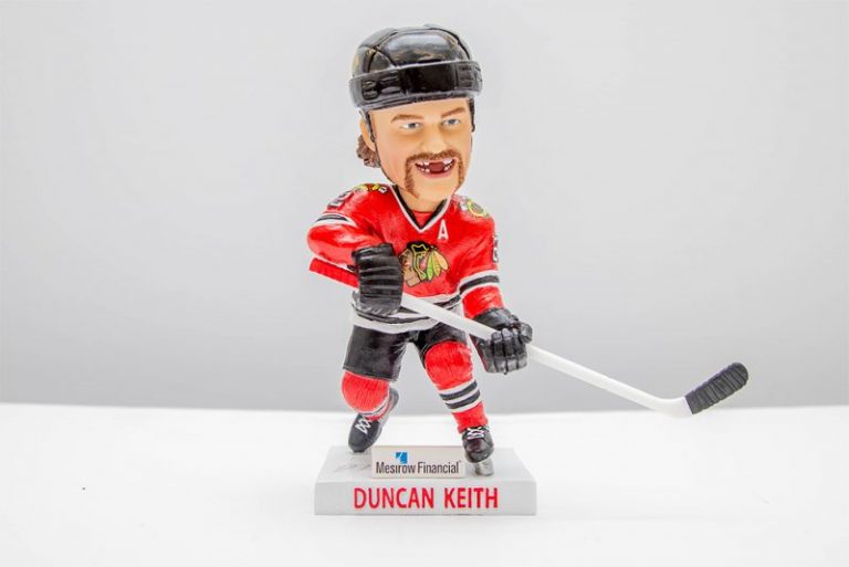 December 15, 2019 Chicago Blackhawks – DUNCAN KEITH BOBBLEHEAD