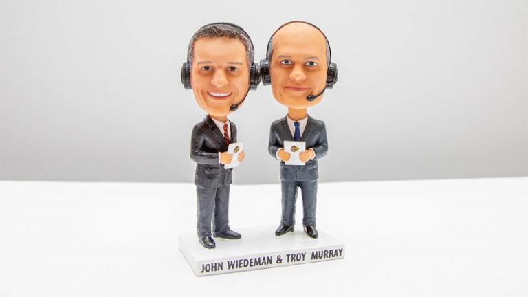 October 20, 2019 Chicago Blackhawks – JOHN WIEDEMAN & TROY MURRAY BOBBLEHEAD