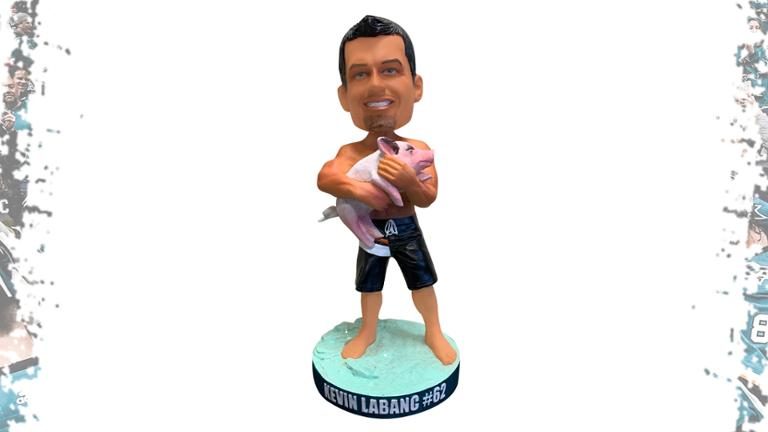 December 12, 2019 San Jose Sharks – Labanc with Bahamian Pig Bobblehead