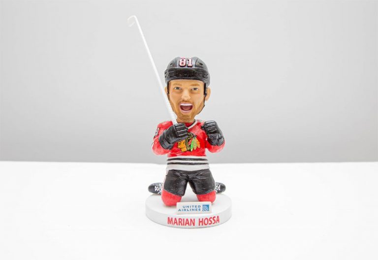 October 18, 2019 Chicago Blackhawks – MARIAN HOSSA BOBBLEHEAD