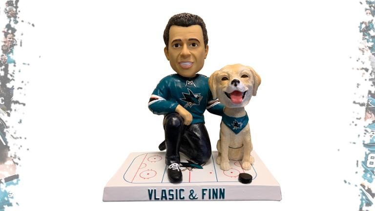 January 9, 2020 San Jose Sharks – Finn and Vlasic Bobblehead