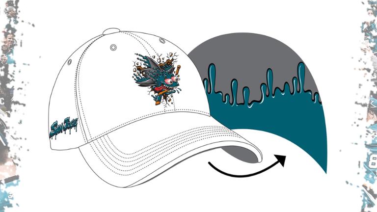 San Jose Sharks - Shark Freak hat 