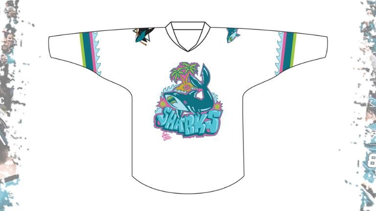 February 1, 2020 San Jose Sharks – Graffiti Shark Shirsey