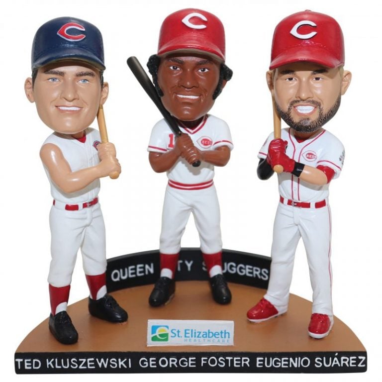 April 25, 2020 Cincinnati Reds – Queen City Sluggers Triple Bobblehead