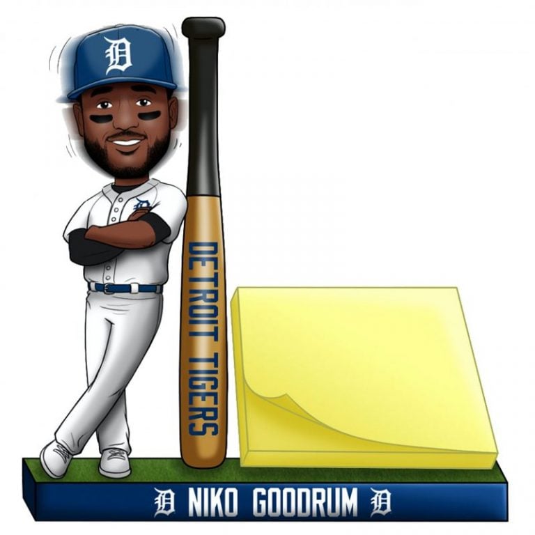 July 17, 2020 Detroit Tigers – Niko Goodrum Desk Mate Bobblehead