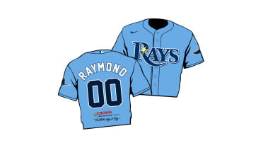 June 13, 2021 Tampa Bay Rays – Raymond Jersey Keychain