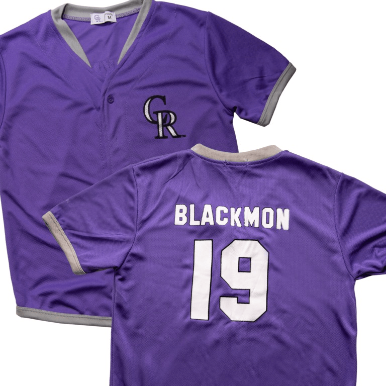 May 22-23, 2021 Colorado Rockies – Kids Blackmon Jersey