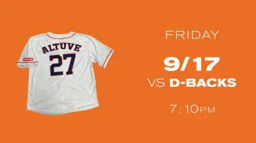 September 17, 2021 Houston Astros - Jose Altuve Replica White