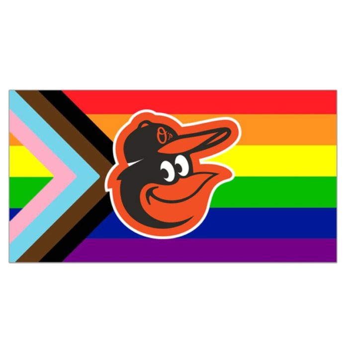 June 22, 2022 Baltimore Orioles Pride Flag Stadium Giveaway Exchange