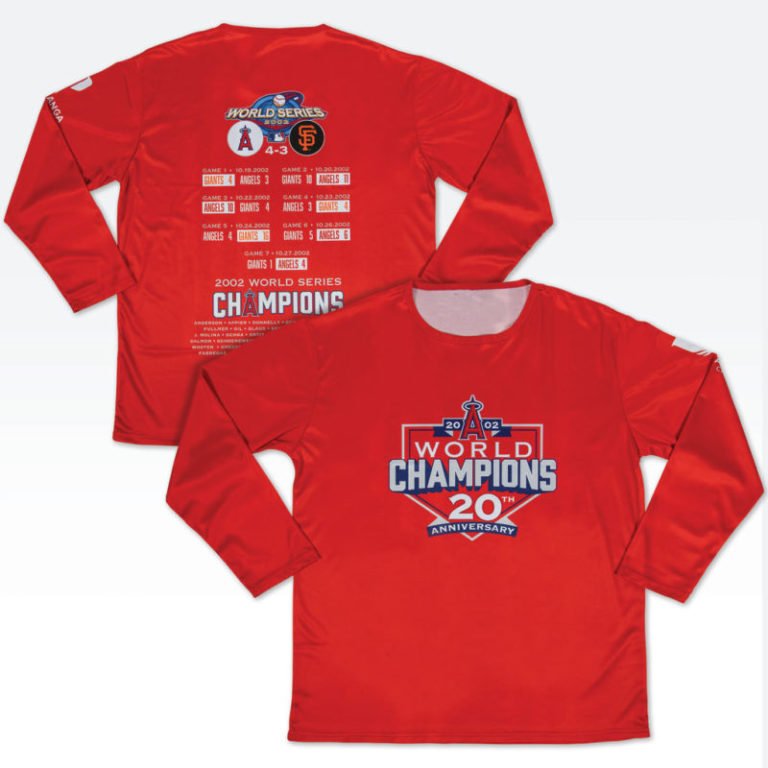 June 22, 2022 Los Angeles Angels – 02 World Series Anniversary Long-Sleeve Shirt