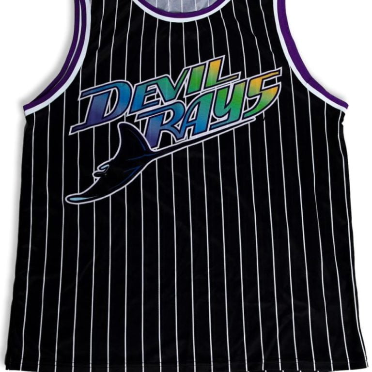 July 30, 2022 Tampa Bay Rays – Brett Phillips Devil Rays Basketball Jersey