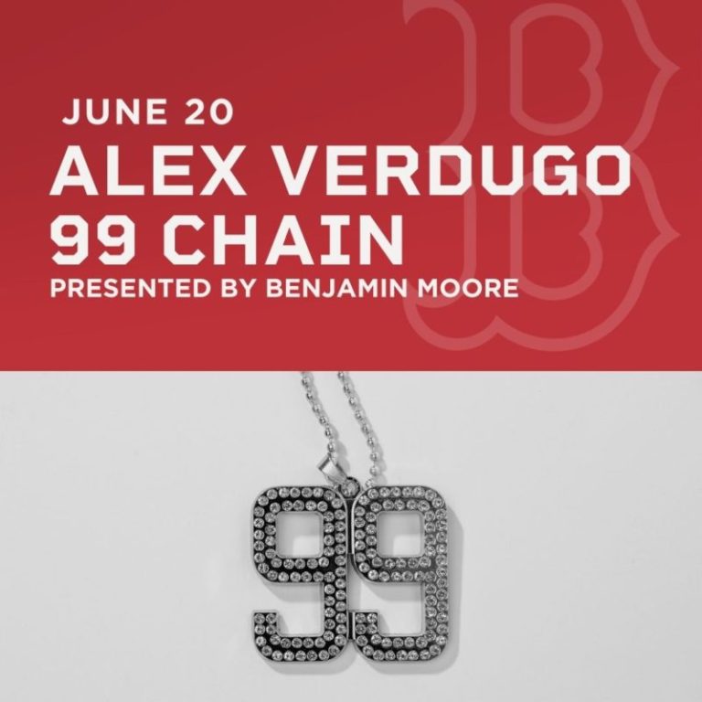 June 20, 2022 Boston Red Sox – Alex Verdugo ’99’ Chain