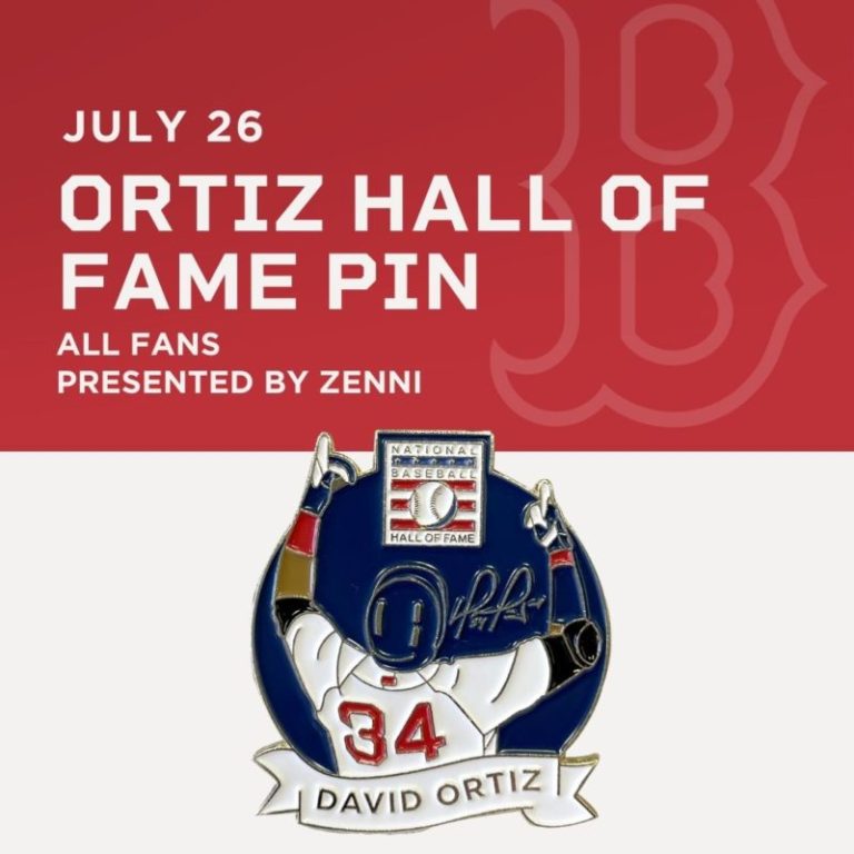 July 26, 2022 Boston Red Sox – Ortiz Hall of Fame Pin