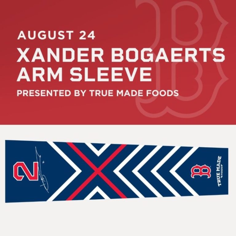 August 24, 2022 Boston Red Sox – Xander Bogaerts Arm Sleeve