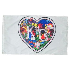 Kansas City Royals - Parade of Hearts Flag